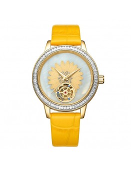 Queensay Genuine fashion ladies mechanical watch semi-automatic high-grade business women's wristwatch skeleton mechanical watch