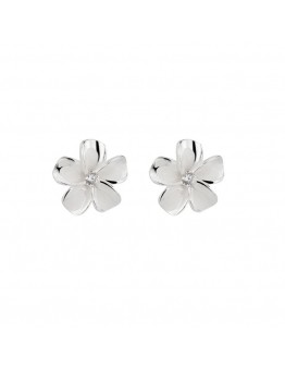 Ourelf Sterling Ear studs silver gardenia earrings female niche design sense flowers Mori girls summer ear earrings earrings 2pcs