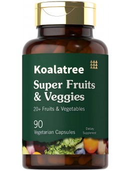 Koalatree Nutritional supplements Super Fruits and Veggies Capsules | 90 Count | Vegetarian, Non-GMO and Gluten Free Supplement