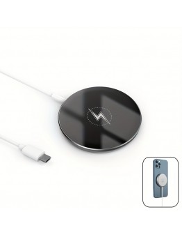 Chictree Wireless chargers 15W Magnetic Wireless Charger, Car Charger with 3.44Ft Cable, Compatible with Iphone 16/15/14/13/12/SE3 Series, USB Type-C Connector, Charging Indicator, USB Powered, 36V Max Voltage, No Battery Included