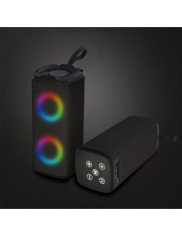 happgoose Personal stereos Black Portable Small Multi-functional LED Colorful Lights Stereo, Mini Gift for Friends and Classmates