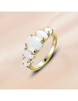 Museumoon Jewelry rings Chic Ring Plated Of Beauty And Elegance Match Daily Outfits Party Accessory Luxury Ring