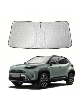 Antiqueast Automotive windshield shade screens Thick Windshield Sunshade for Toyota for Yaris Foldable Car Windshield Cover for Front Window to Reflect Sunlight And Heat