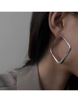 Arcabelf Earrings 1 Pair Of European And American Personality, High-end Temperament, Simple Square Fashion, Plain Circle, Women's Daily Fashion Earring