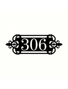 Dayland Metal house numbers Personalized Metal Address Sign - Custom House Number & Street Plaque, Perfect for Outdoor Decor, Housewarming Gift, 25.07x8.92 cm