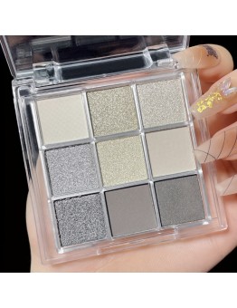 Jellywhale Eye-shadow Vibrant 9-Color Smoky Eye Palette - Long-Lasting, Waterproof, and Sweat-Resistant Eye Shadow with Pearl and Matte Finish - Perfect for Music Festival and Everyday Use