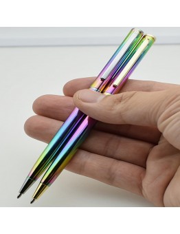 Futuregulf Pens 2-Pack Metal Pens - Retractable Twist Mechanism, Medium Point 0.7mm, Pocket Clip, Smooth Writing for Office & School Stationery, Black Ink, Applicable 