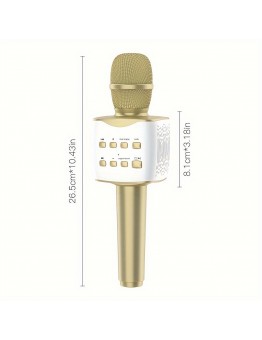 Barledear Microphones Portable Karaoke Speaker & Microphone All-in-One - Supports Wireless Dual Female Mic, USB Type-C Rechargeable, Enhanced Bass