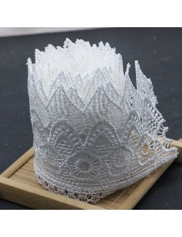 Topmoon Lace Roll White Lace Trim For Curtain Tablecloth Dress Pillow Embellishment Bridal Clothing Accessories DIY Sewing Craft 2pcs