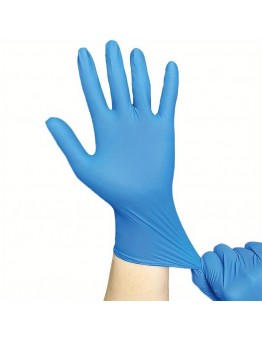 Jellystar Medical gloves Premium Waterproof Blue Nitrile Gloves - 80pcs, Allergy, Powder & Latex-Free, Lightweight for Dishwashing & Household Cleaning, Ambidextrous Fit