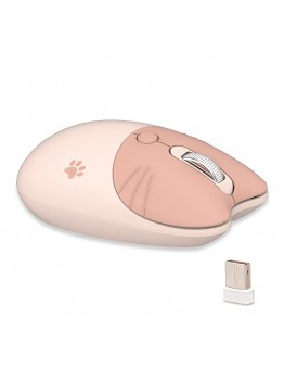 Bananashark Computer mouse Adorable Cat Cartoon Print Wireless Mouse - Ultra-Silent Scrolling, High-Definition Designs - Perfect for Cat Lovers & Everyday Use