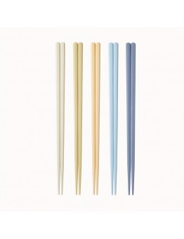 Technologybaby Chopsticks Stylish 5 Pairs of Steel Chopsticks for Home Use, Anti-Slip and Mold-Resistant, Simple and Elegant, Unique Design for Family, chopsticks dishwasher safereusable chopsticks, Dining