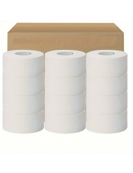 Eggeagle Toilet tissue Extra Large Roll Toilet PaperRolls Per Box, White Large Roll Family Pack Toilet Paper Industrial Kitchen Catering Paper 12pcs