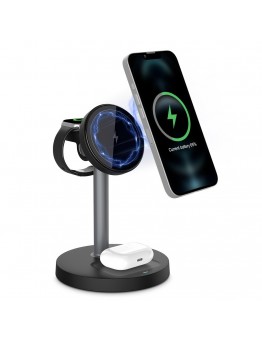 Madrepora Wireless chargers Wireless Charger, for iPhone 16 Wireless Charger, Portable Wireless Charger Stand for iPhone16, 15, 14, 13, 12/Pro/Max/Mini/Plus, for iWatch2-10, for Airpods 4/3/2/Pro