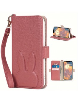 Friendeer Covers for smartphones Adorable Rabbit Design Phone Case - Durable Protection with Handy Hand Strap - Perfect Fit for iPhone 13 Models