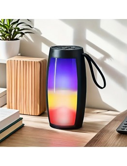 Time Antelope Personal stereos Portable Wireless Speaker with Colorful LED Lights, Long-Lasting Battery, USB Charging, AUX & TF Card Input, Wireless Connectivity, RGB Lighting Effects, Ideal for Christmas & Birthday Gifts, Stereo Audio