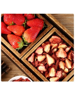 claw city Preserved, frozen, Dried and Cooked Fruits and Vegetables Strawberry Dried Candied Fruit Dried Children's Fruit Dried Snacks 790g