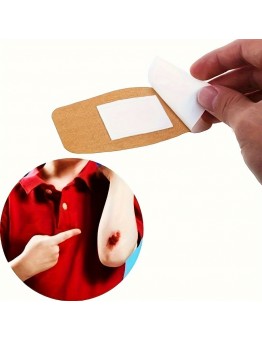 treeday Medical plasters 30-Pack Large Waterproof Breathable Brown, Wound Care, First Aid Protection for Daily